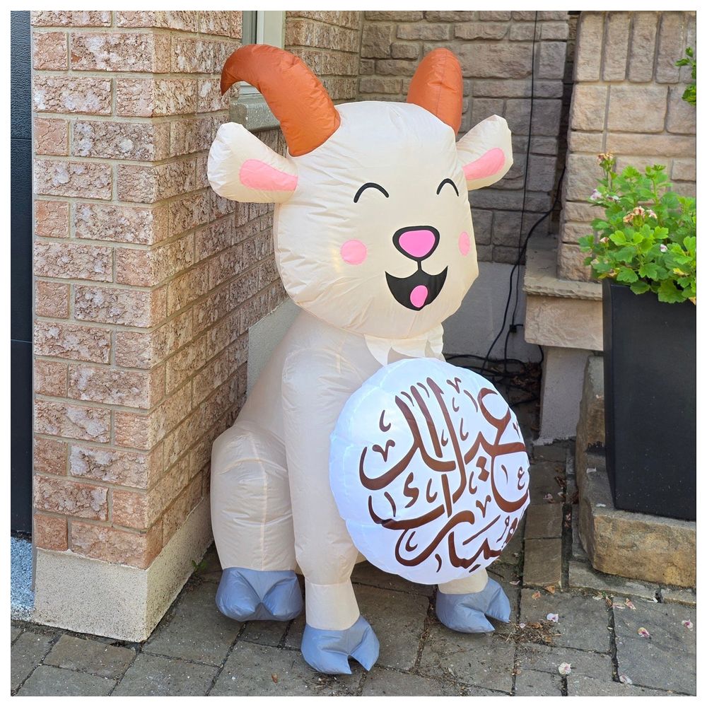 متجر نيو تراديشنز - بالون عيد مبارك قابل للنفخ على شكل ماعز