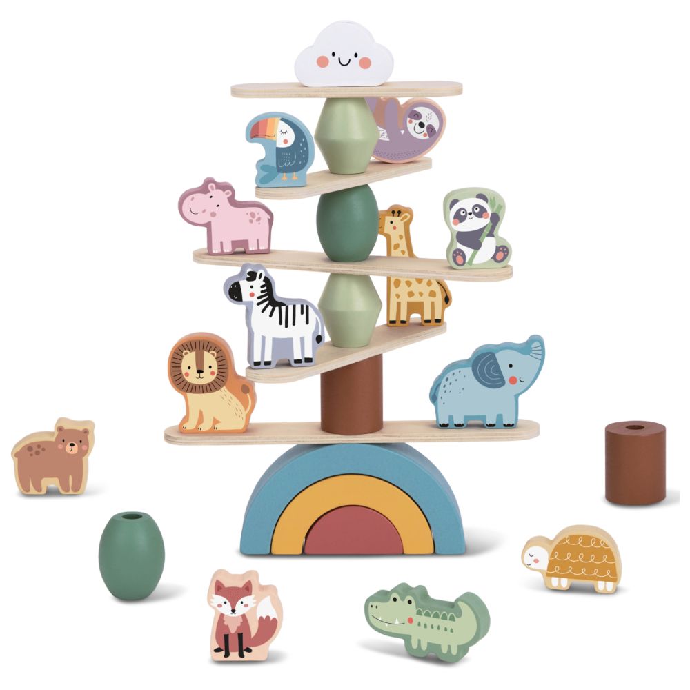 بيمبلي - لعبة تكديس الحيوانات - 28 قطعة