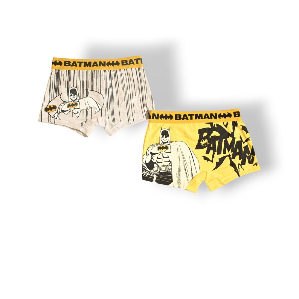 باتمان - طقم بوكسر مطبوع للأولاد - متعدد الألوان - قطعتين