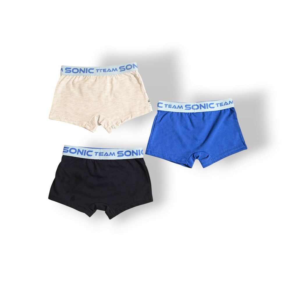 Sonic - 3pc-Set - Boys' Printed Boxers - Multicolor