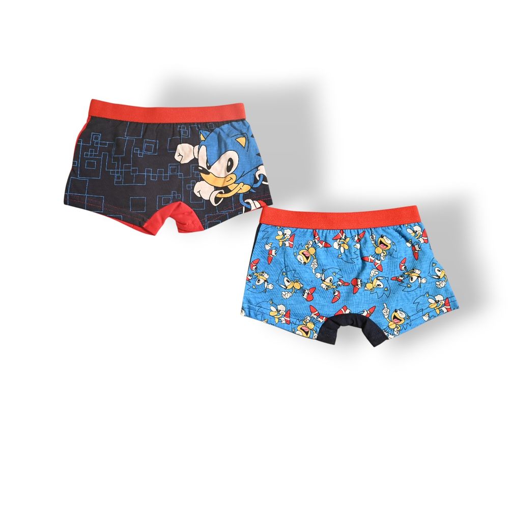 سونيك - طقم بوكسر بخصر مطاطي للأولاد - متعدد الألوان - قطعتين
