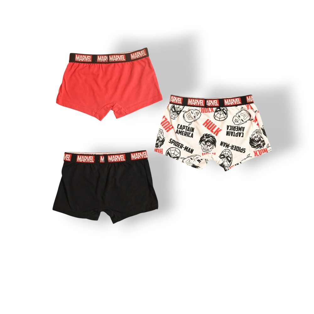 مارفل - طقم بوكسر مطبوع للأولاد - متعدد الألوان - 3 قطع