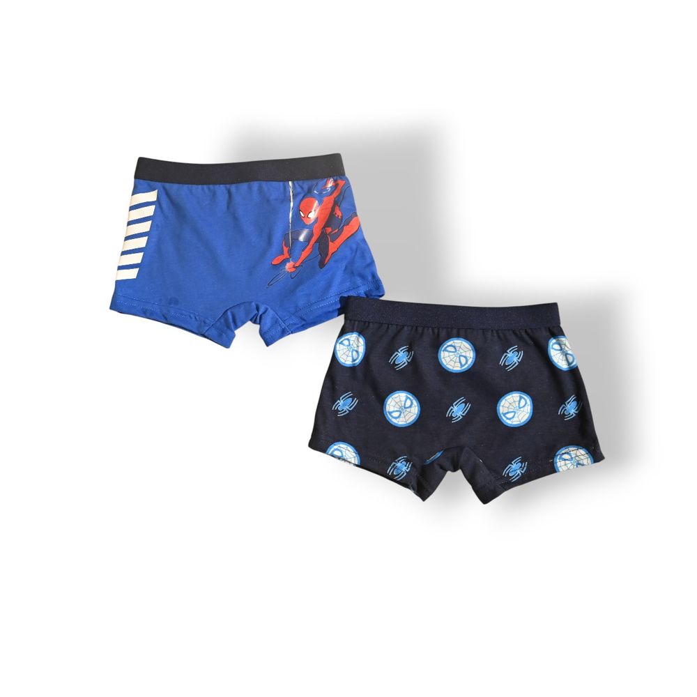 سبايدرمان - طقم بوكسر مطبوع للأولاد بخصر مطاطي - متعدد الألوان - قطعتين