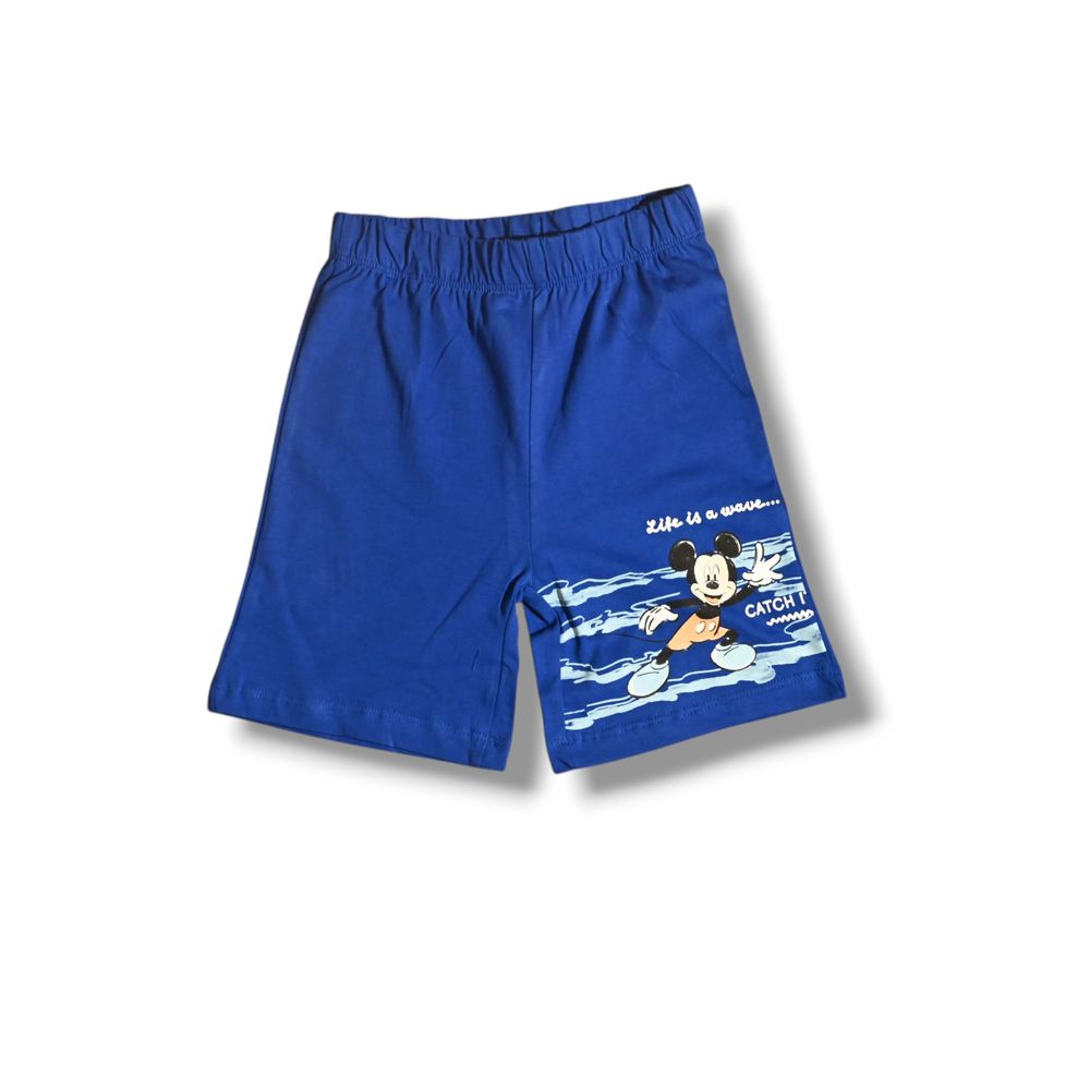 ميكي & فريندز - طقم تي شيرت وشورت للأولاد - أبيض/أزرق