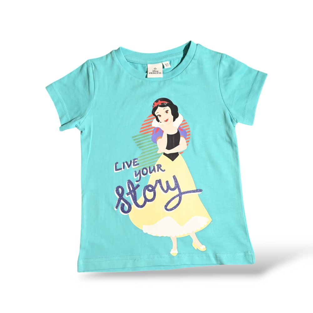 Disney - Girl's Princess Snow White Printed T-Shirt - Green