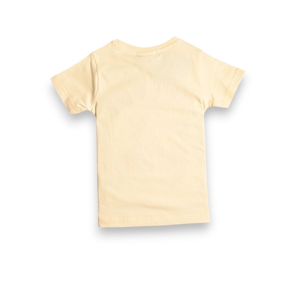 Kuromi - 2pc-Set - Girls' Just Chilling Printed Short Sleeves T-Shirt & Shorts - Beige