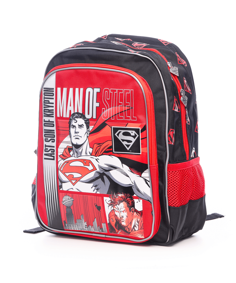 Superman - School Backpack - Red - 14-Inch/36cm