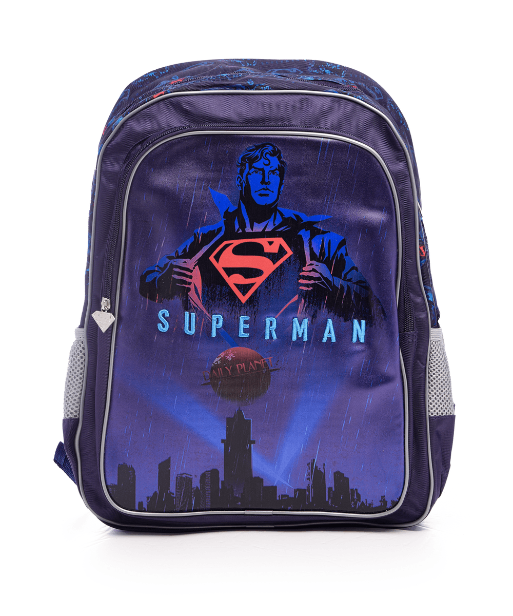 Superman - School Backpack - Blue - 16-Inch/41cm