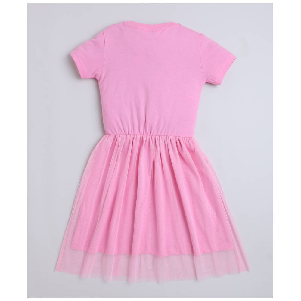 غابيز دول هاوس - فستان تل للبنات - وردي