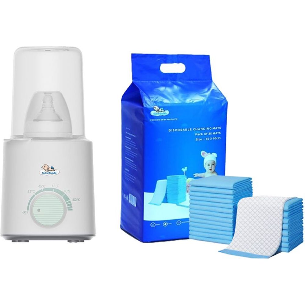 Cute 'n' Cuddle - Electric Milk Warmer & Disposable Baby Changing Mats
