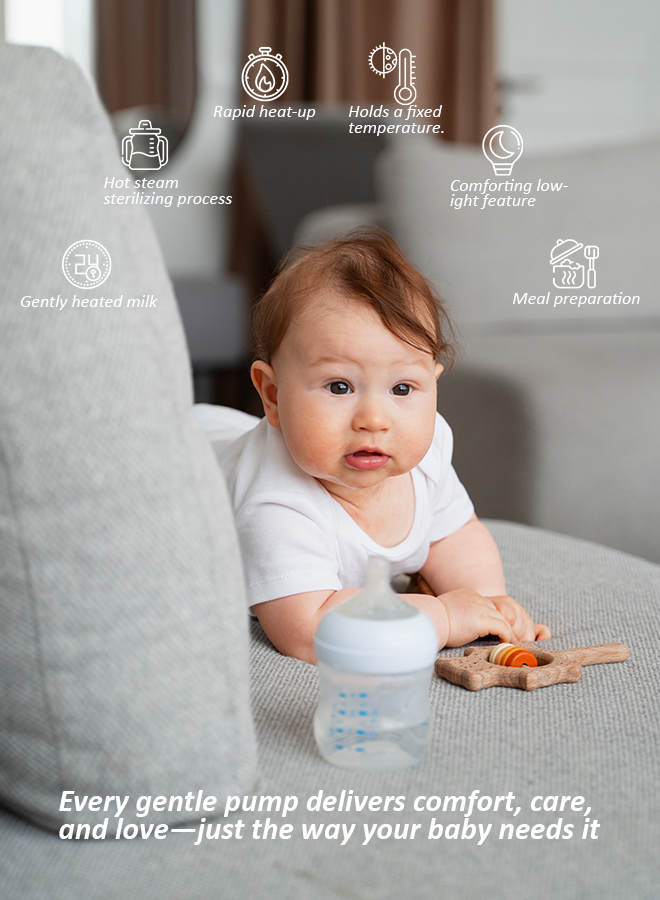 كيوت آند كدل - شفاط حليب كهربائي مزدوجة - أبيض