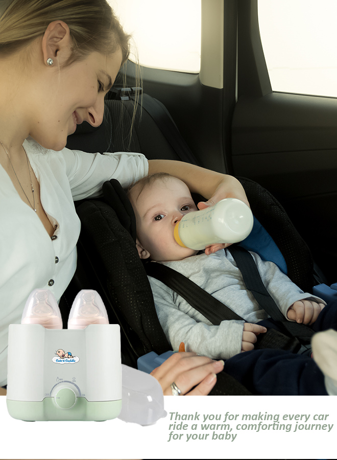 Cute 'n' Cuddle - Portable Electric Milk Warmer - Green