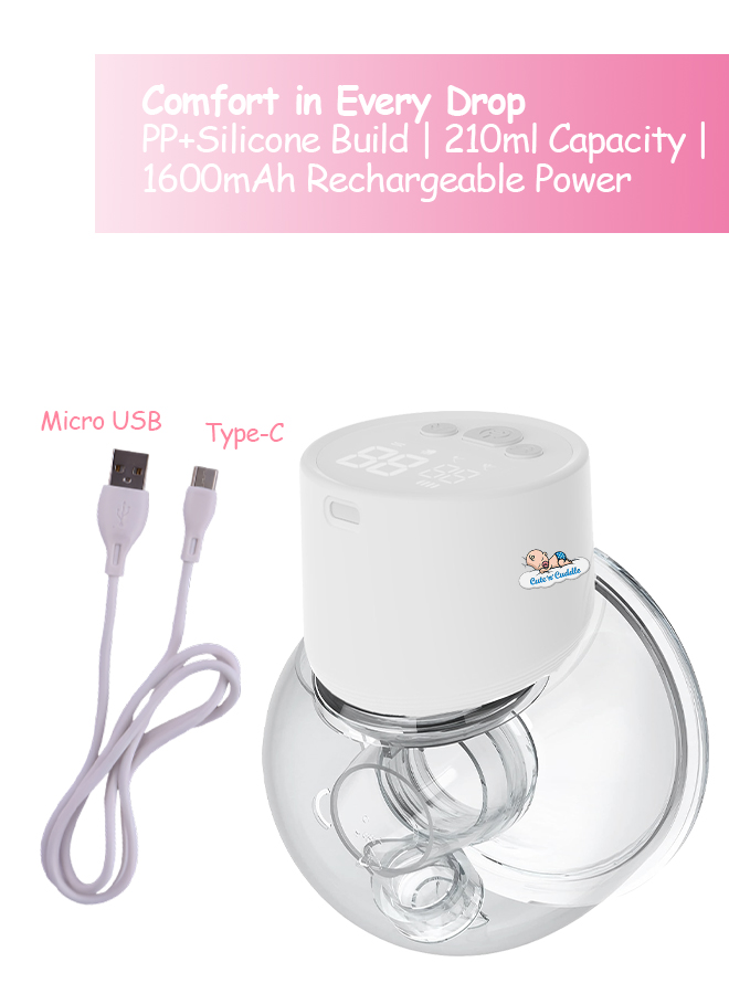 كيوت آند كدل - شفاط حليب كهربائي - 24 مم - أبيض