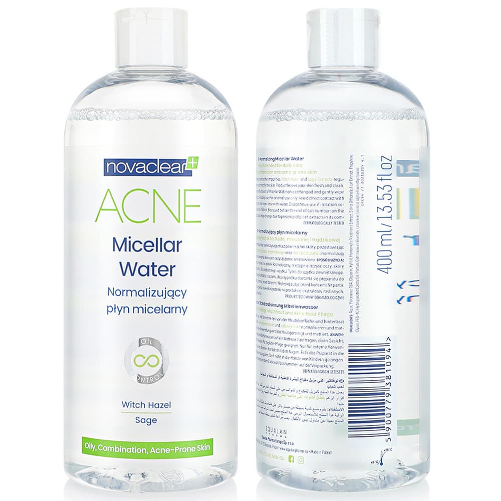 Novaclear - Oily Skin Normalizing Micellar Water - 400ml
