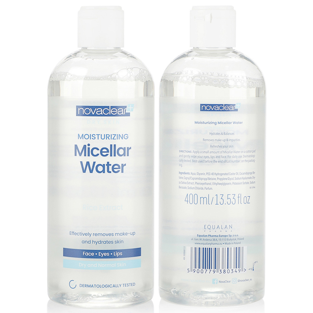 نوفاكلير - ماء ميسيلار مرطب للبشرة الجافة - 400 مل