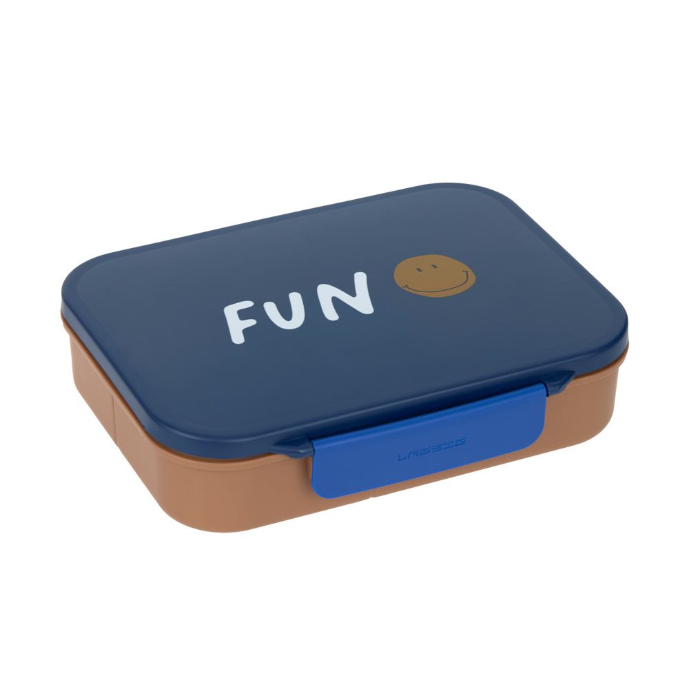 لازيغ - صندوق غداء بينتو - ليتل جانج - مكون من 4 أقسام - سمايل