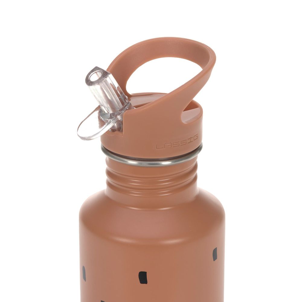 Lassig - Stainless Steel Bottle - Happy Prints Caramel - 500 ml