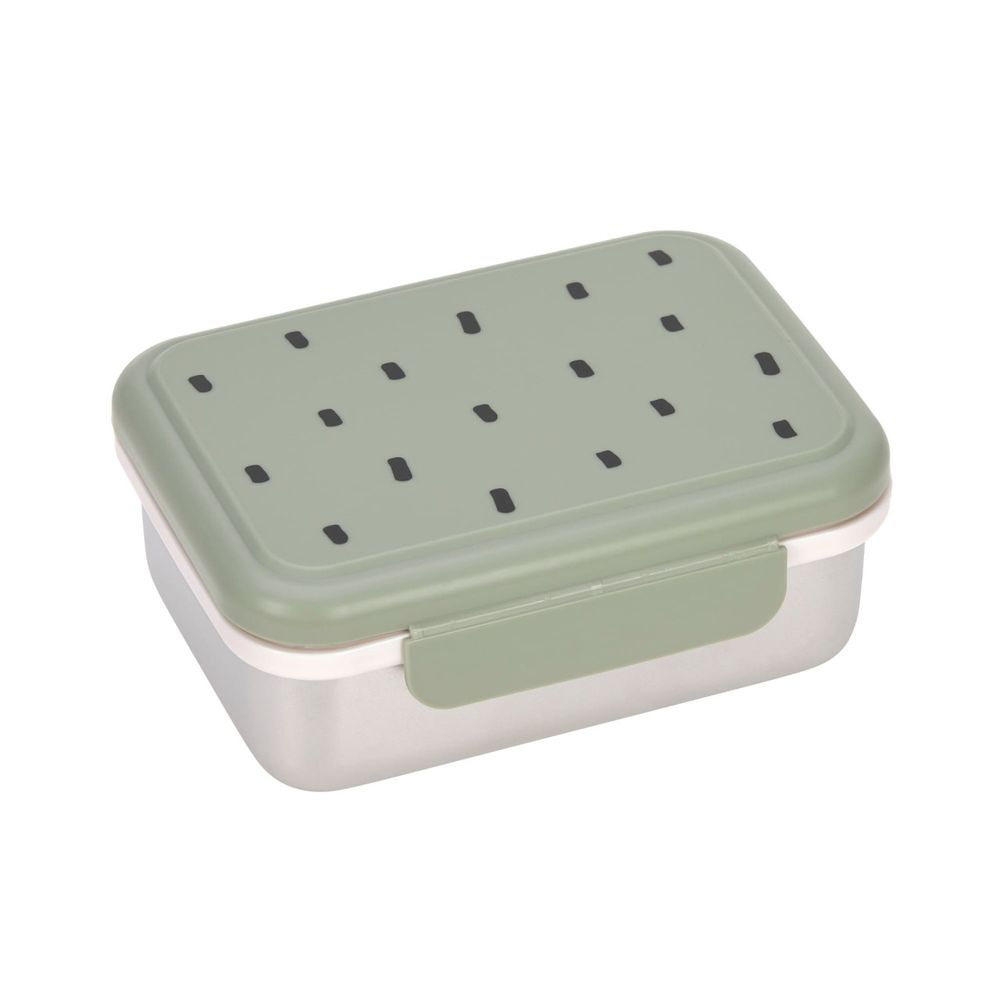 Lassig - Happy Prints Collection Stainless Steel Lunch Box - Light Olive