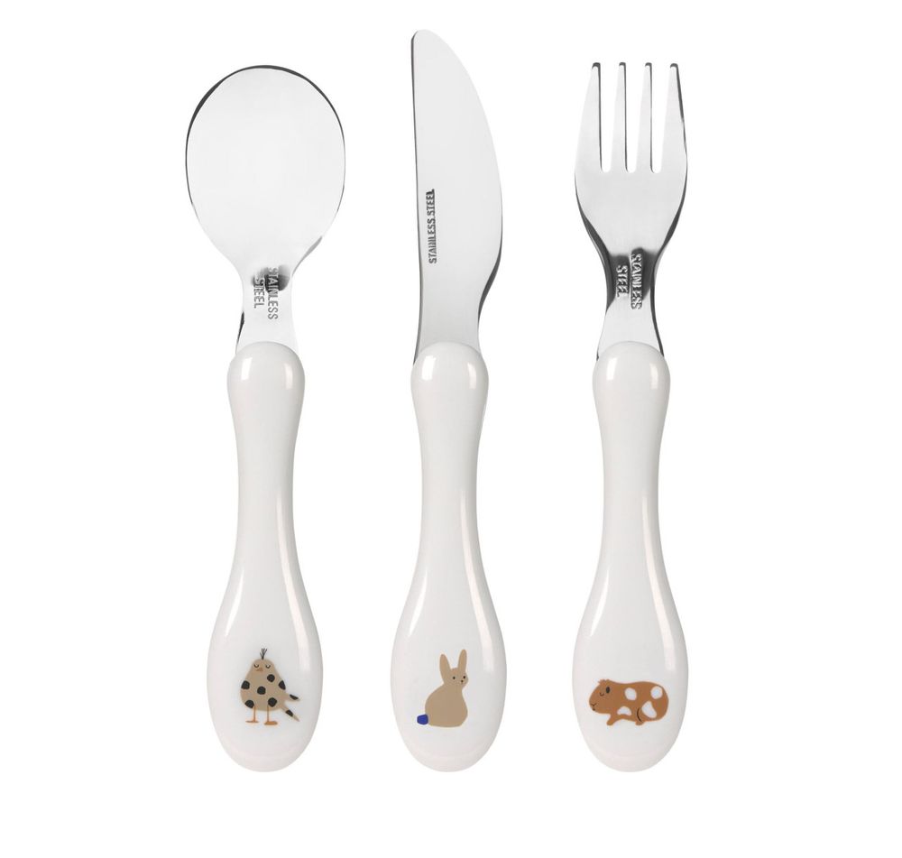 Lassig Little Mateys Children's Cutlery Set - 3 Pcs