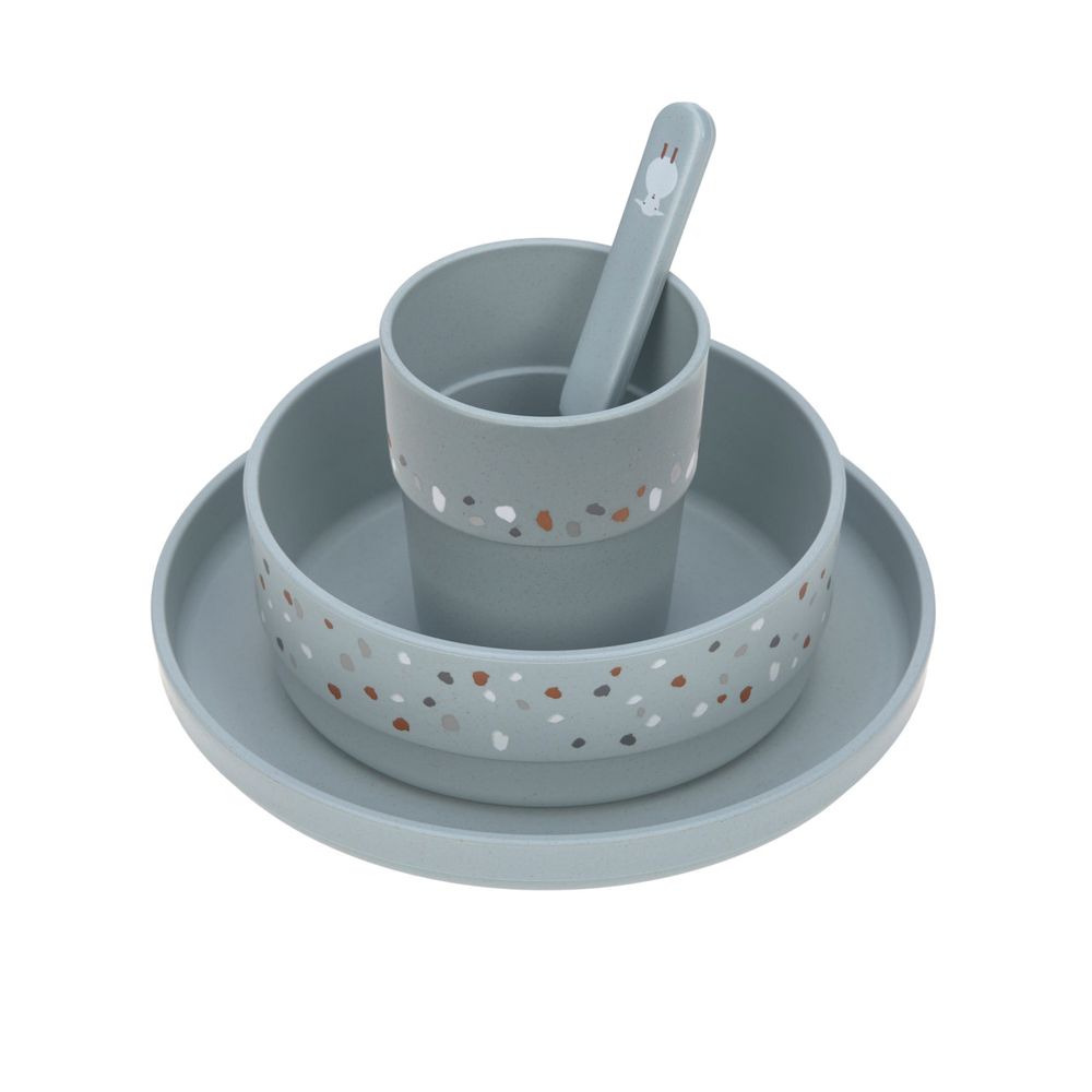 Lassig Tiny Farmer Collection Tableware Set - Sheep/Goose - 4 Pcs