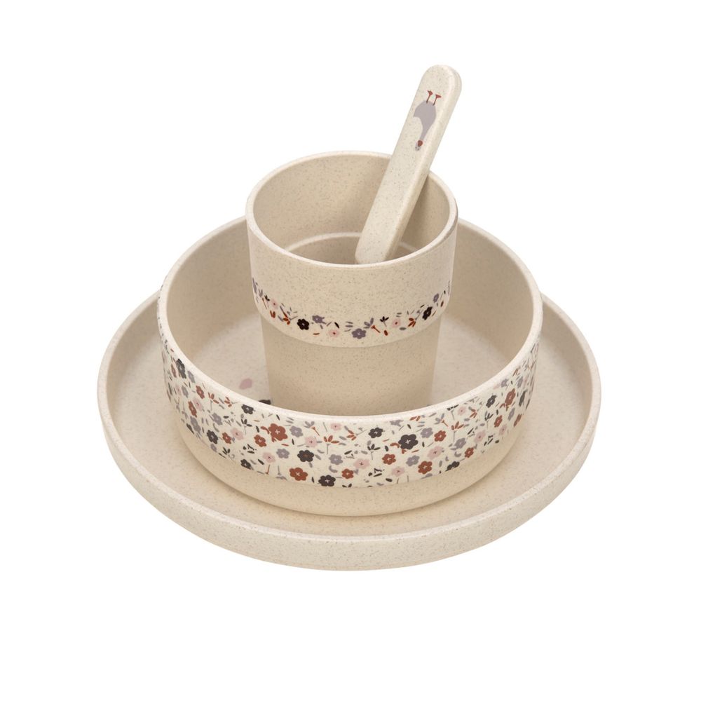 Lassig Tiny Farmer Tableware Set - Sheep/Goose - 4 Pcs