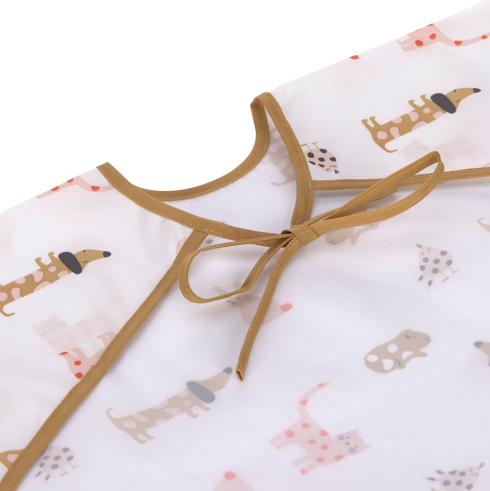 لاسيغ - مريلة أكمام طويلة هابي فروتس مع صينية تقطير - 2 قطعة