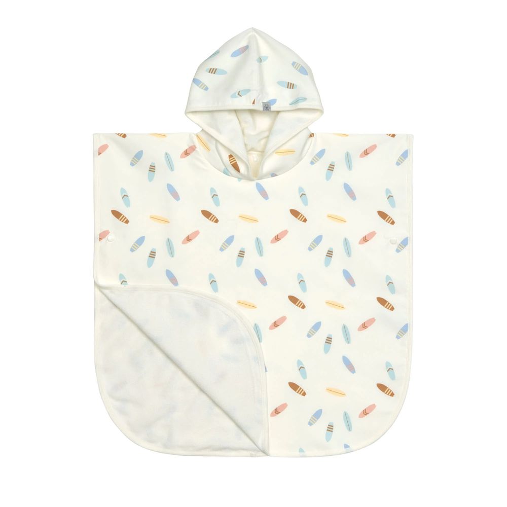 Lassig - Lsf Beach Poncho - Surfboards Sea Salt - For Age 12-36 Months