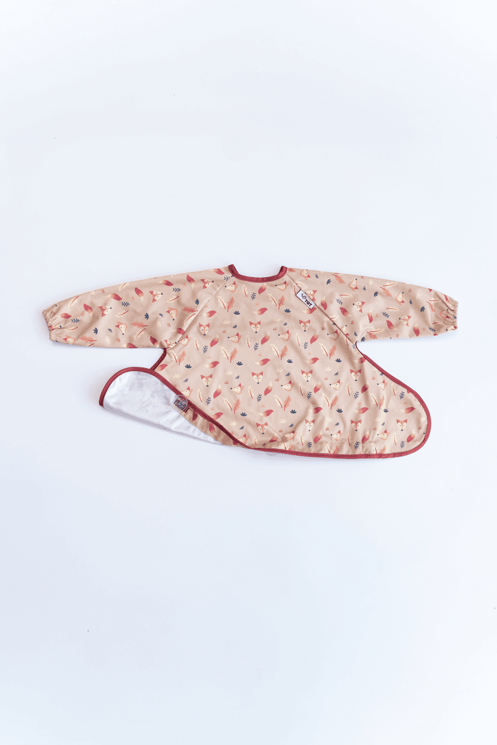 Tidy Tot - Cover And Catch Long Sleeves Bib - Foxes