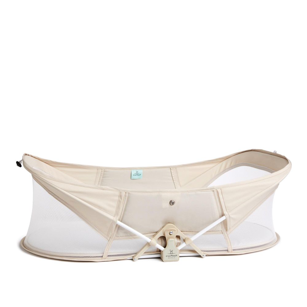 ErgoPouch Easy Sleep Portable Bassinet With Carry Bag - Beige