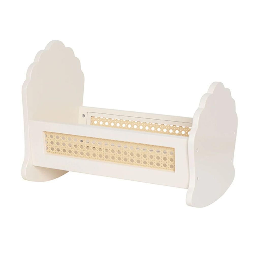 Jabadabado - Wooden Doll Cradle - Beige