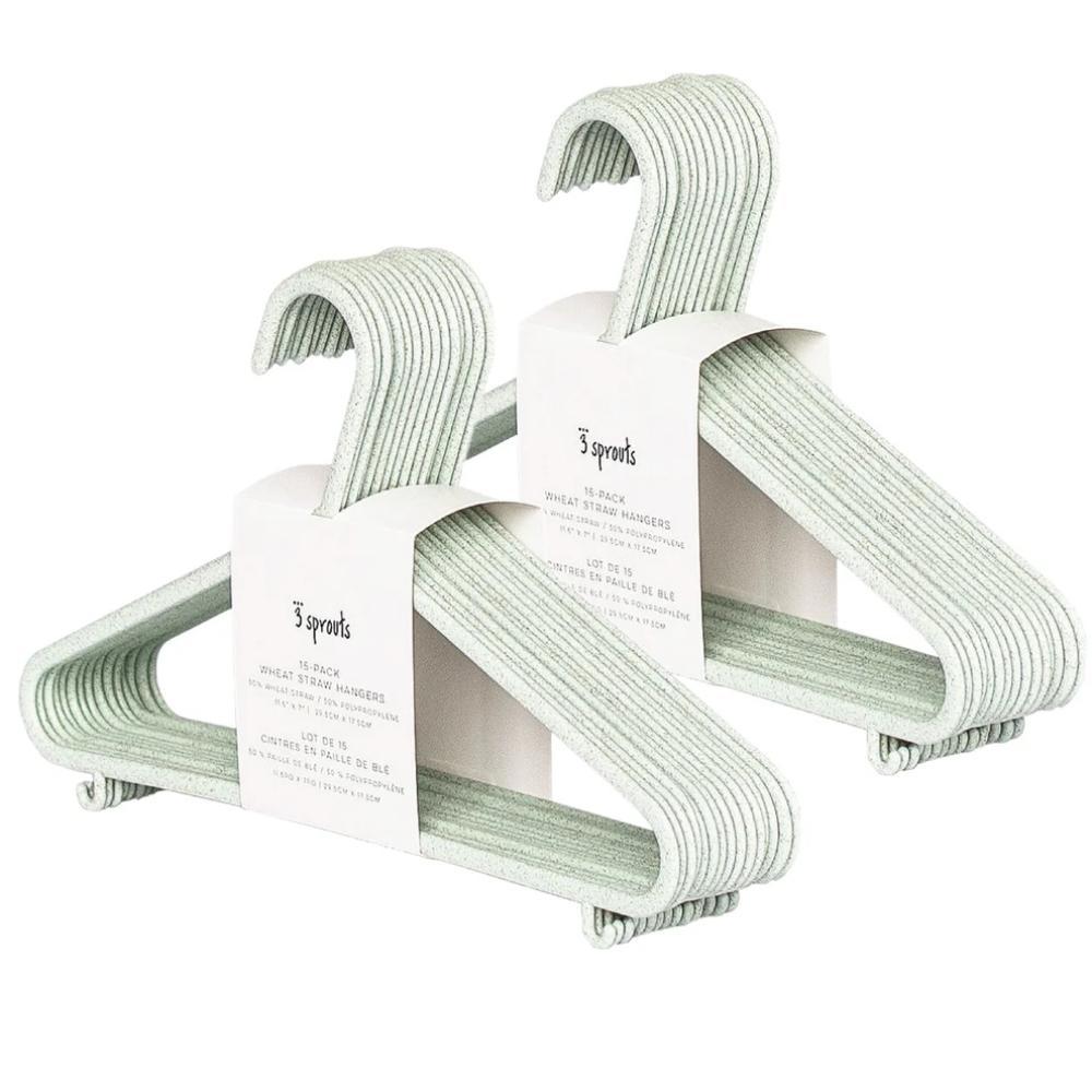 3 Sprouts - Wheat Straw Hanger - 30pcs - Green
