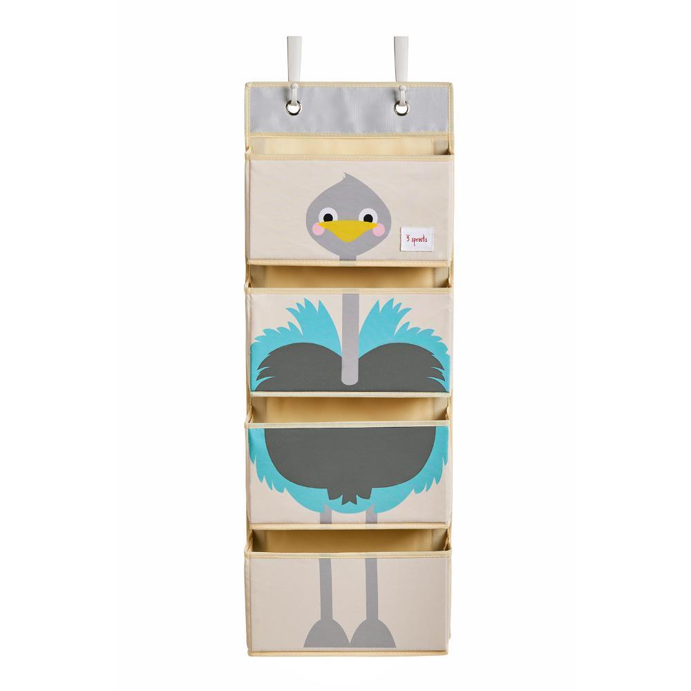 3 Sprouts - Hanging Wall Organizer - Ostrich