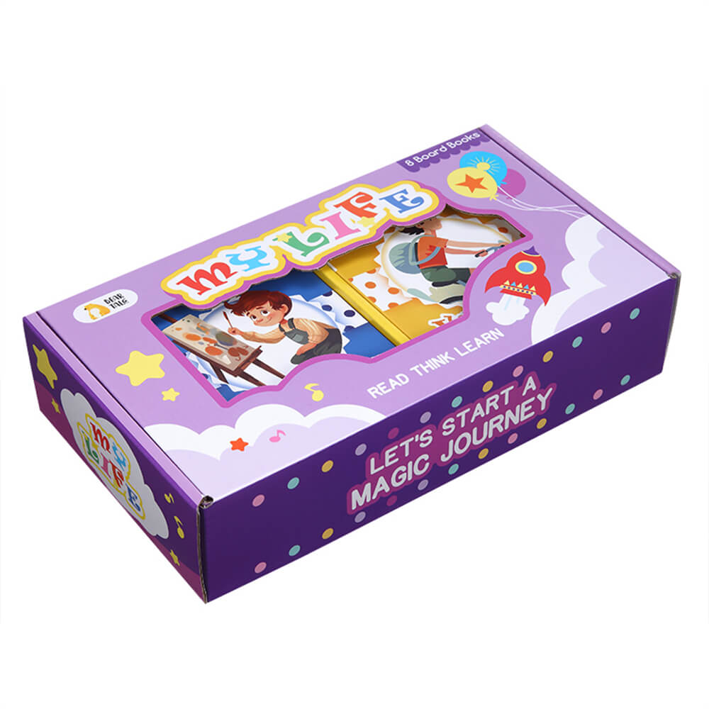 مجموعة كتب حياتي من الكرتون المقوى - 8 كتب