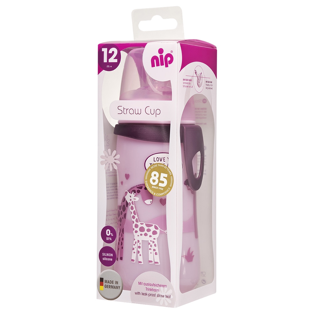 Nip - Giraffe Straw Cup - 330ml