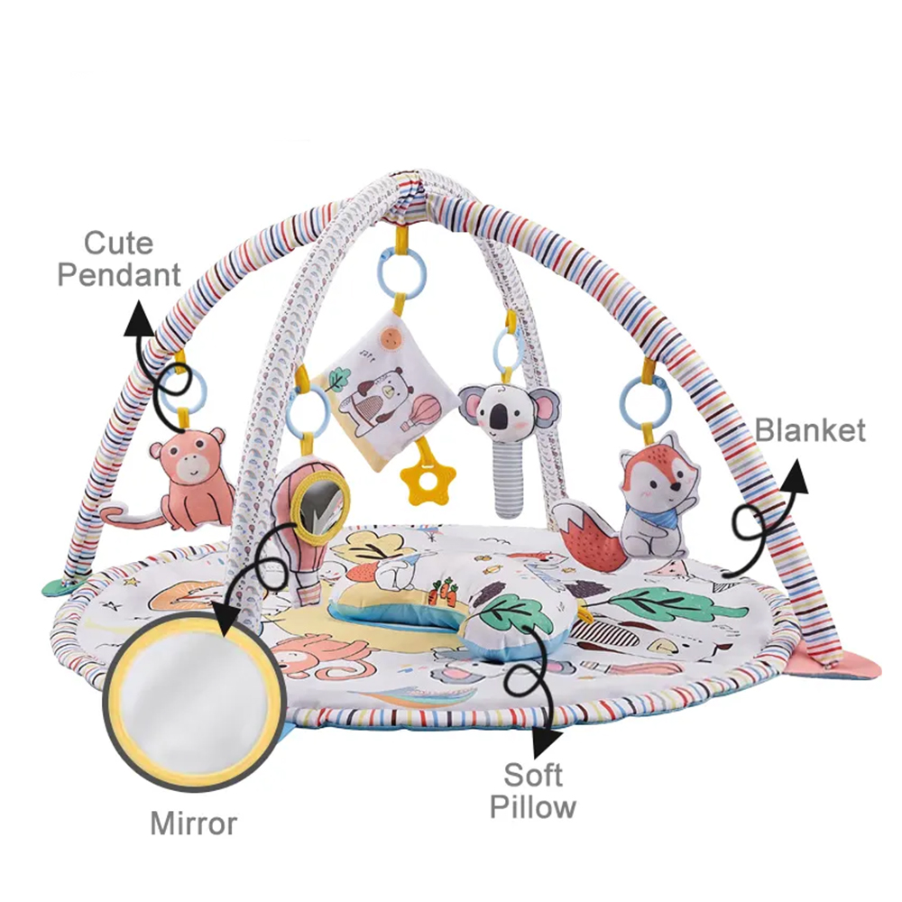 لتل ليرنرز - حصيرة لعب محشوة مع ألعاب - حيوانات المناطق النائية