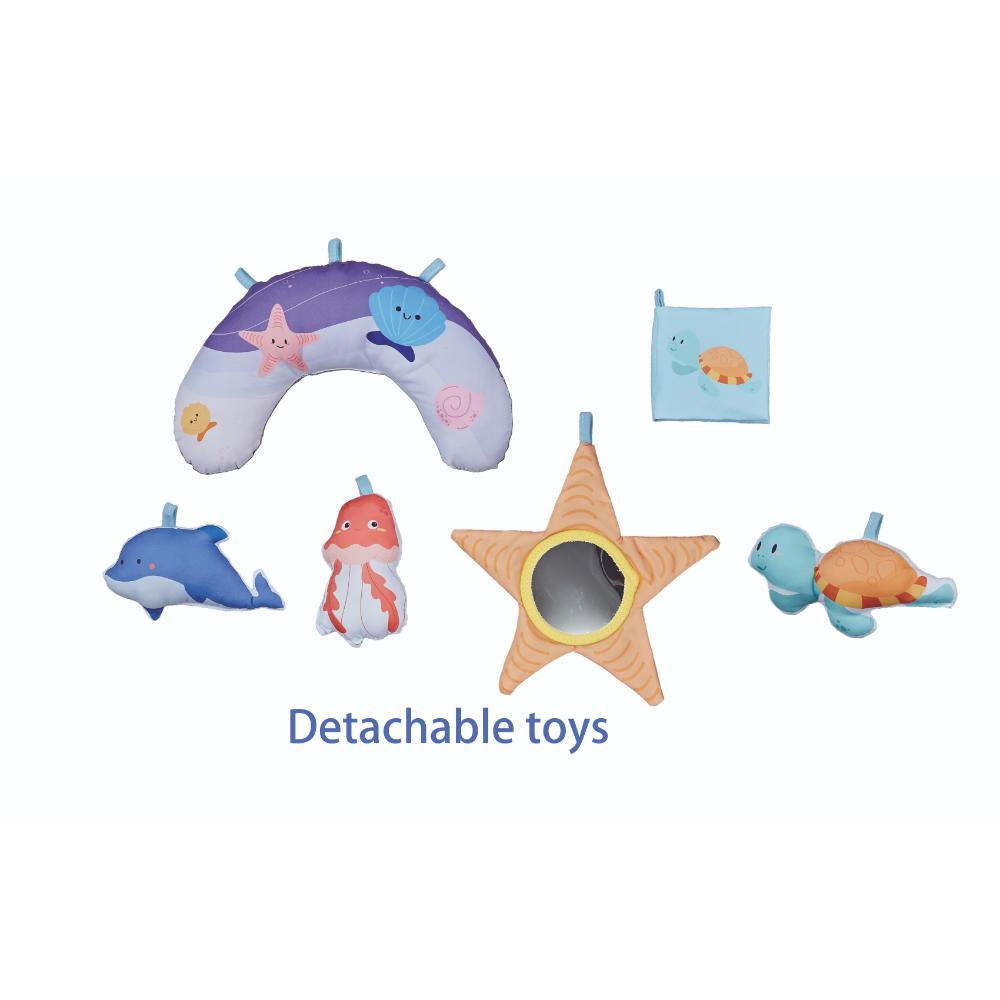 A Thousand And One Cuddles - Plush Ocean Theme Baby Play Mat With 5 Toys