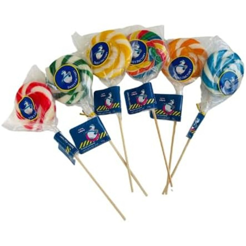 Sweet Factory - Color Round Lollipop 40g - Color May Vary