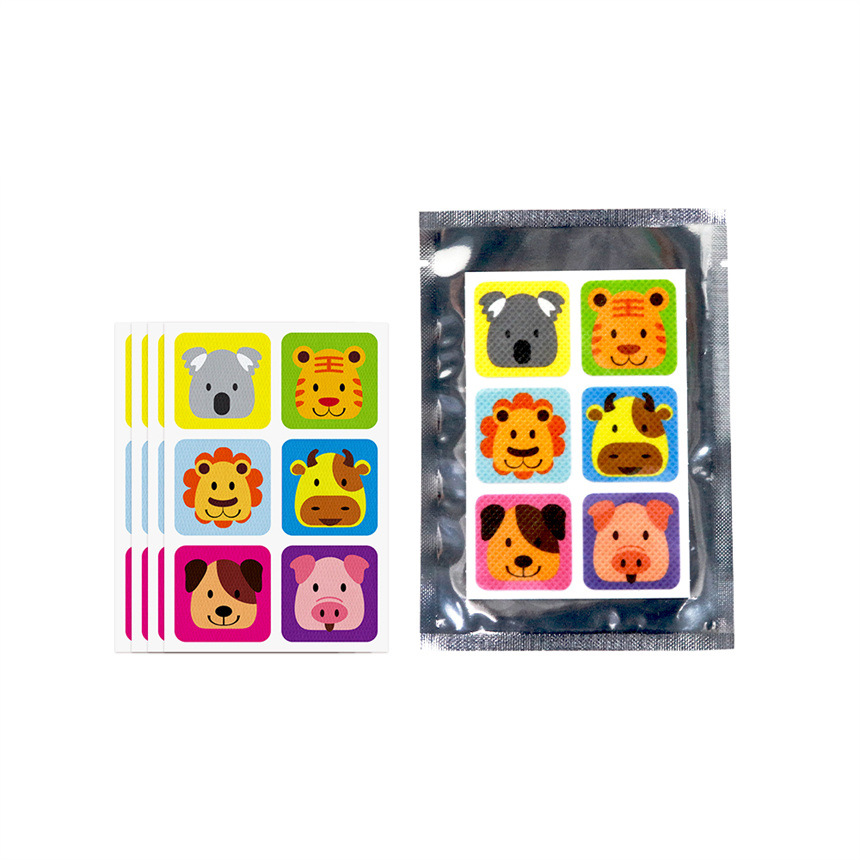 كيكيبي - لصقات طاردة للبعوض - ناعمة وقابلة للتنفس - متعددة الألوان