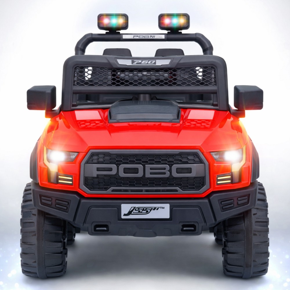سيارة جيب كهربائية للأطفال من أوربان توتس - لون أحمر - 12 فولت