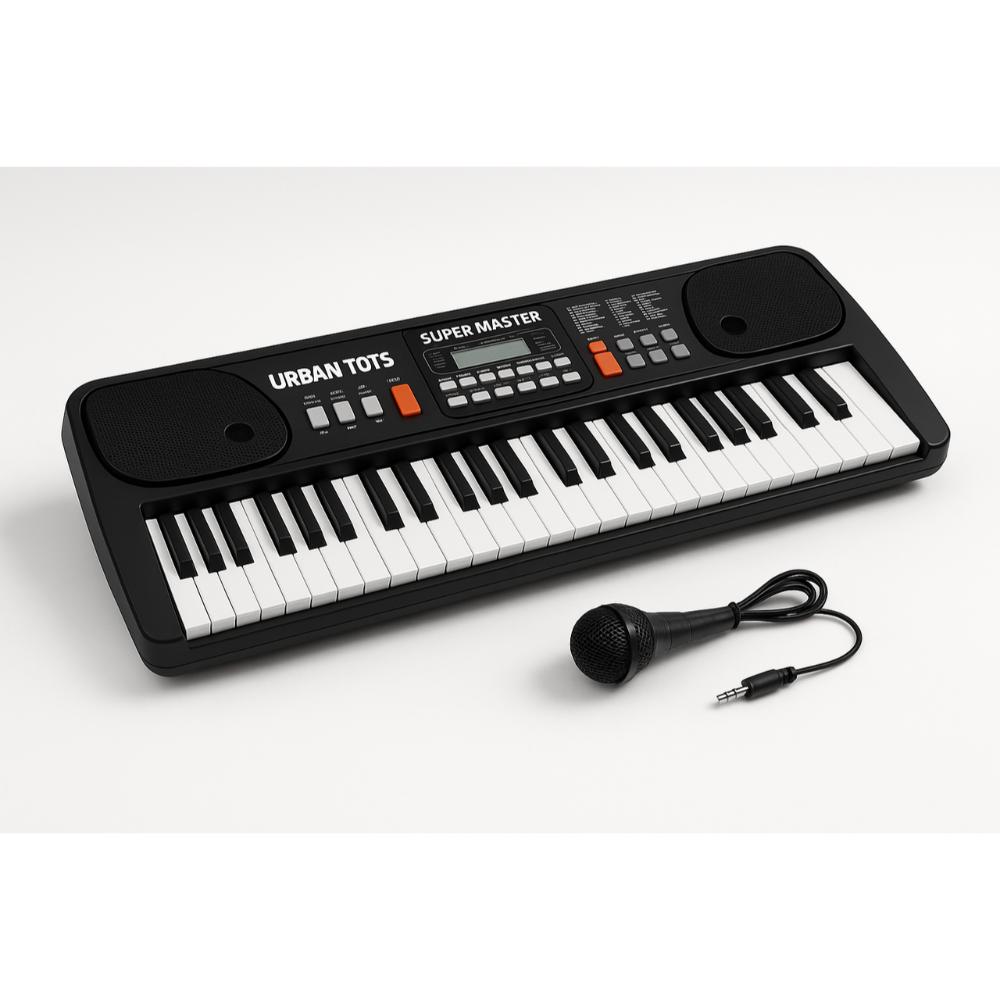 أوربان توتس - بيانو بيج فن متعدد الوظائف 630 - 61 مفتاحًا كامل الحجم و20 أغنية - أسود