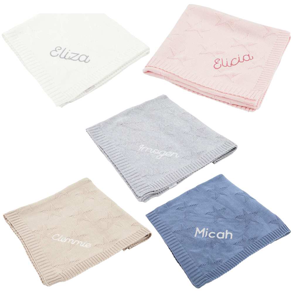 My 1st Years - Personalised Star Jacquard Blanket