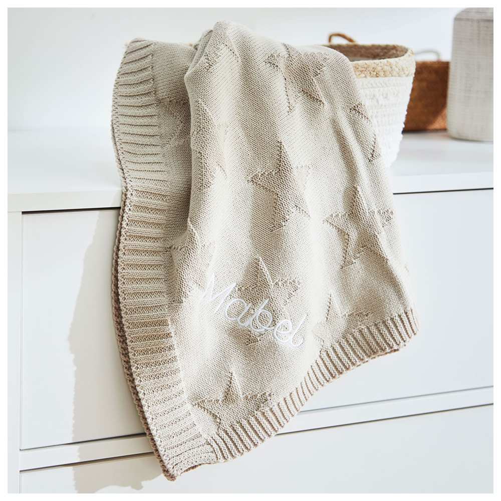 My 1st Years - Personalised Star Jacquard Blanket