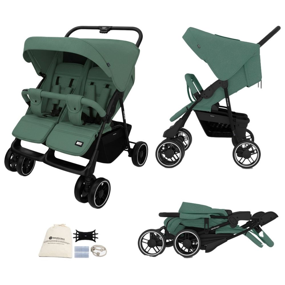 Neobreez - Duadx Double Stroller Twin Stroller - Green