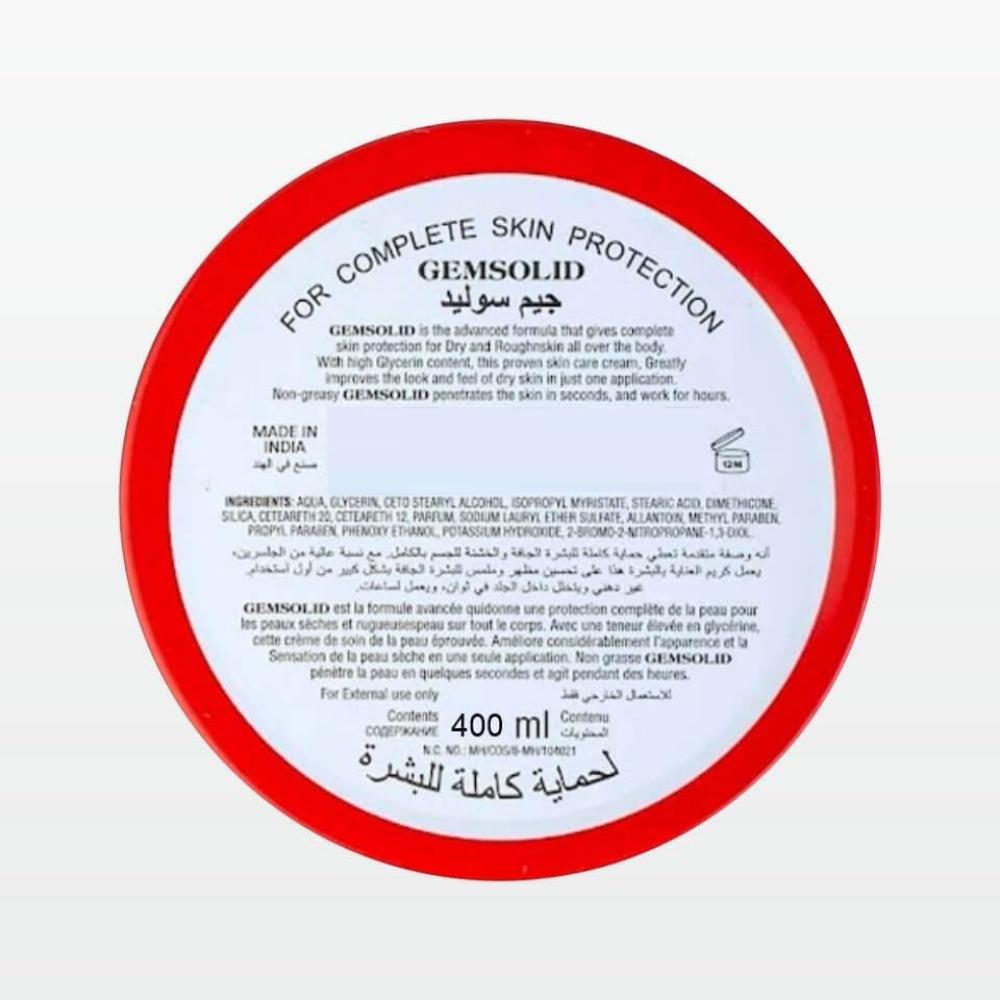 Gemsolid - Glycerin Cream - 400 ml