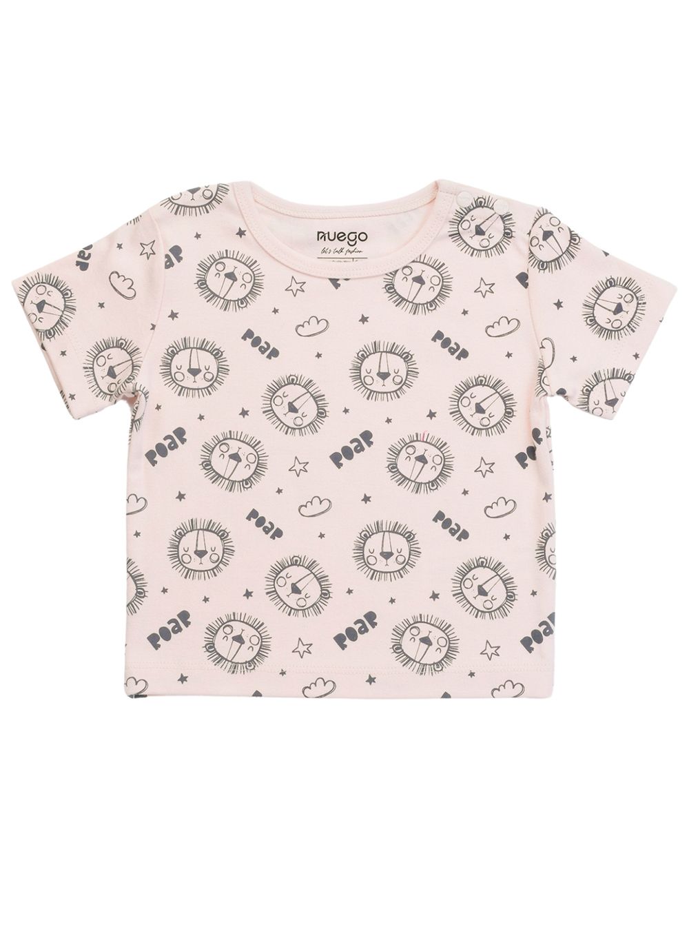 Nuego - T-Shirt For Baby Boy/Toddler - 3pc Set - Brown, Pink & White