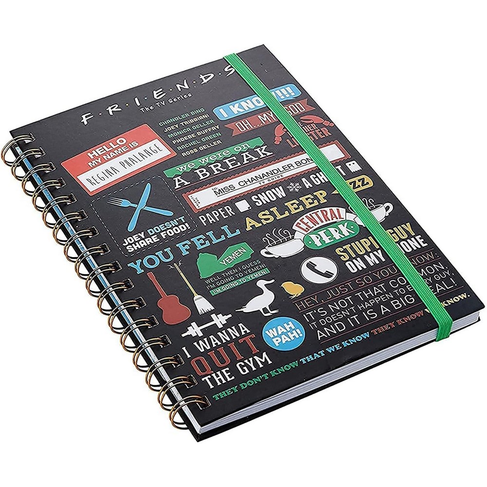 بيراميد انترناشونال - دفتر ملاحظات سلك A5 - فريندز انفوغرافيك