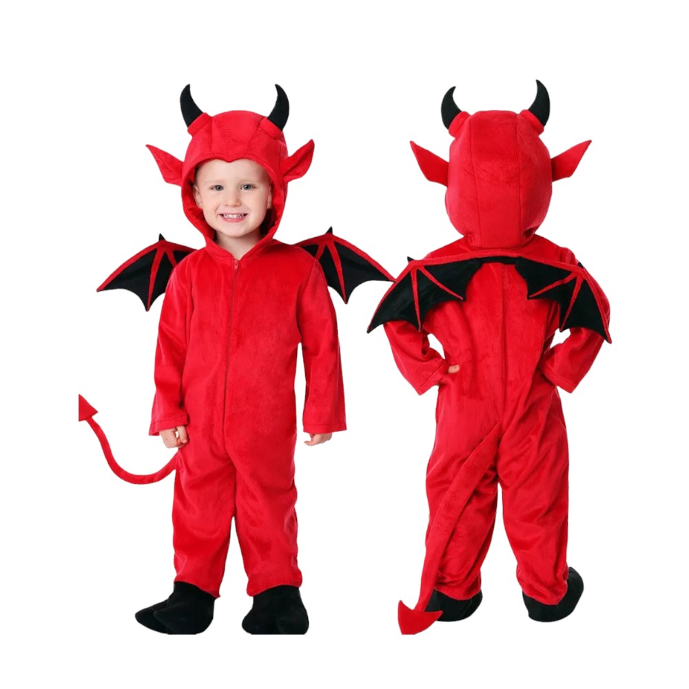Doodle Kiddo - Devil Halloween Costume - Red