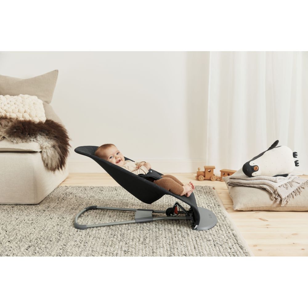 BABYBJORN - Bliss Woven Baby Bouncer - Cotton Black