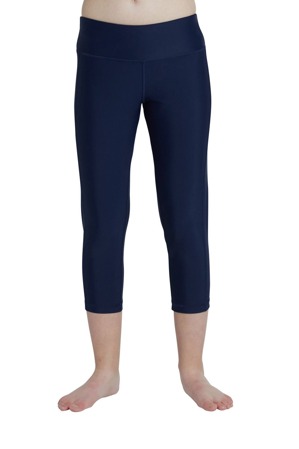 ملابس الشمس كويغا - ليغنز سباحة للبنات بطول ¾ - كحلي