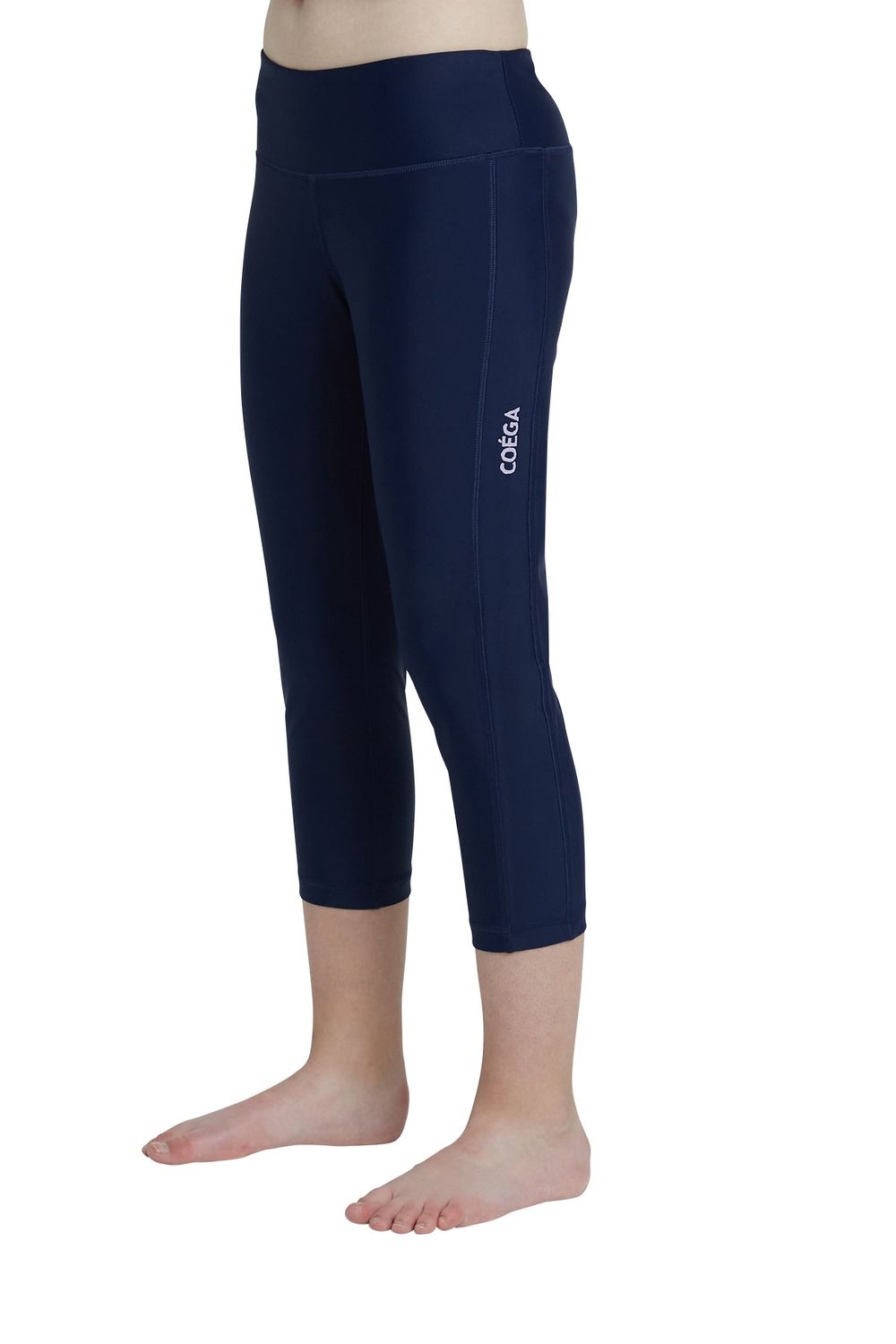 ملابس الشمس كويغا - ليغنز سباحة للبنات بطول ¾ - كحلي